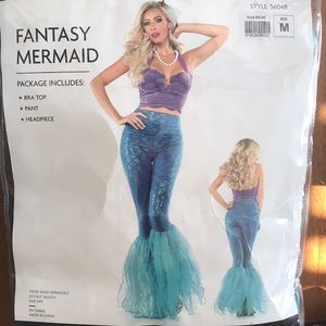 Women’s Fantasy Mermaid Costume Size S & M